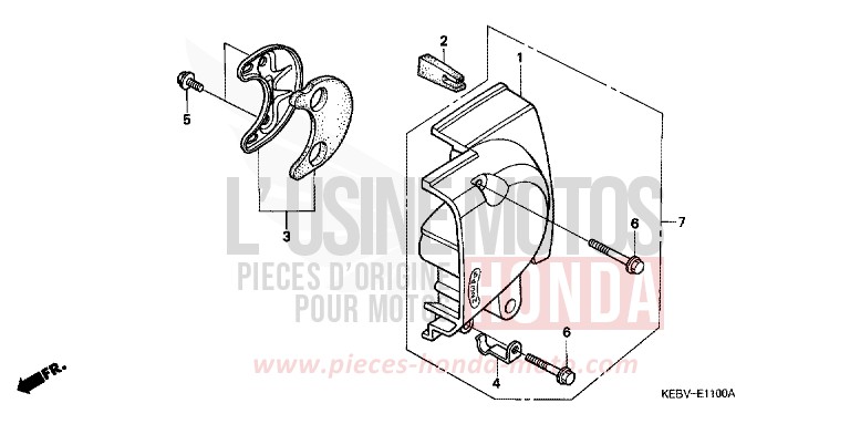 LOGEMENT DU CARTER-MOTEUR de CA125 REBEL KANINGHAM GREEN METALLIC (G141) de 1999